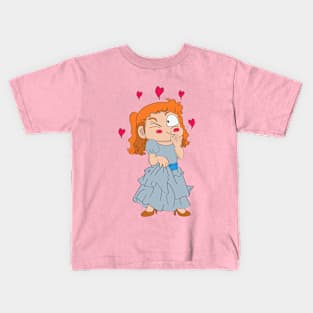 sweet girl is in love Kids T-Shirt